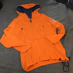 Polo jeans co Ralph Lauren orange pullover hoodie